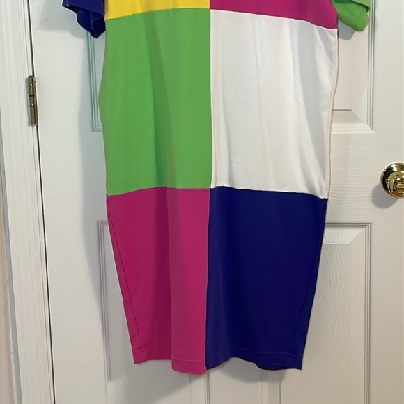 Adrienne Vittadini Sport Color Block Dress, Large - Picture 3 of 5